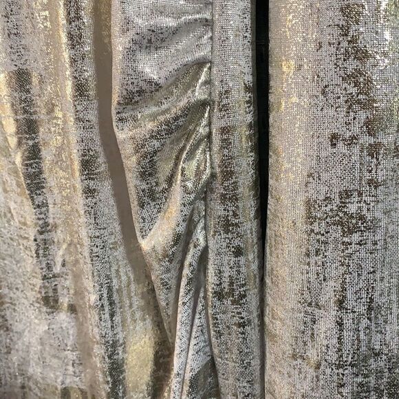 NWT BEAUTIFUL XL PINK BLUSH MAXI LONG SLEEVED GOLD MATERNITY DRESS W/SIDE RUCHE - Picture 6 of 9